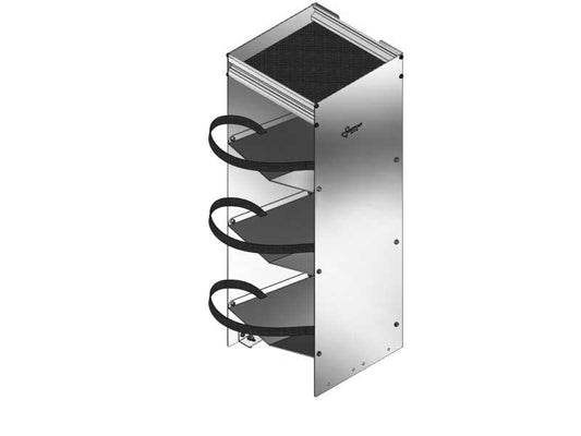 3 Place Vertical Freon Storage 13″L X 13″D X 38″H