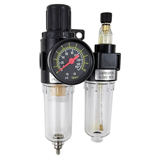 M3 Filter Regulator and Gauge with Lubricator