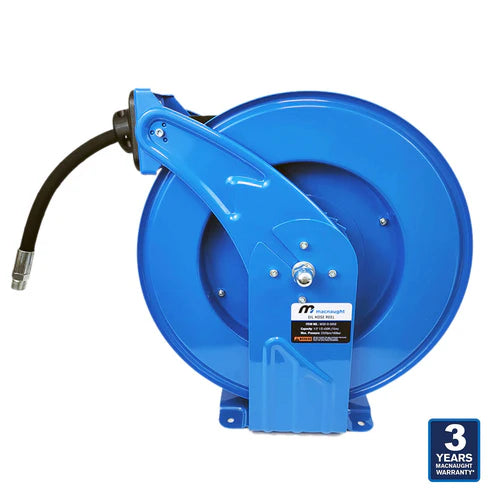 M3 Industrial Grade Air / Water Hose Reel with 3/8in. x 50ft hose, 300 PSI Shop and Truck Mount Duty