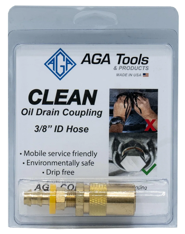 Clean Oil Drain Coupling