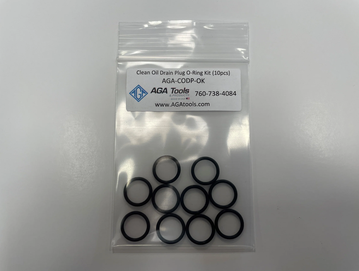 Clean Oil Drain Plug O-Ring Kit